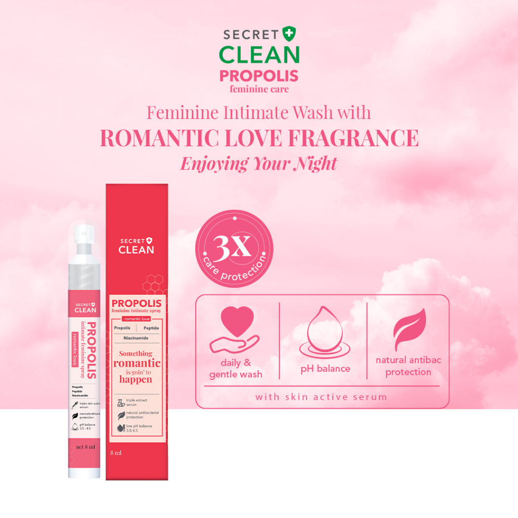 Secret Clean Propolis Fem Wash 100mL Romantic Love