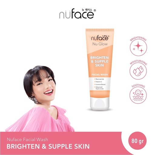 Nuface Nu Glow Brighten & Supple Skin Facial Wash 80 gr