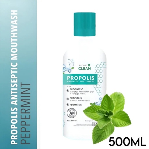 Secret Clean Mouthwash Peppermint 500mL