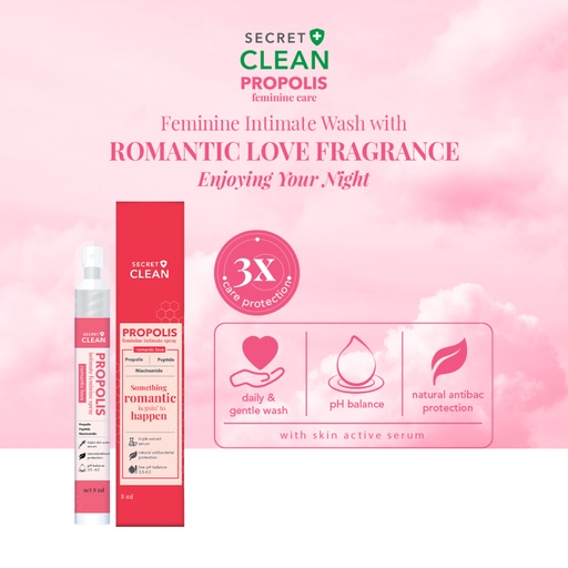 Secret Clean Propolis Fem Wash 100mL Romantic Love